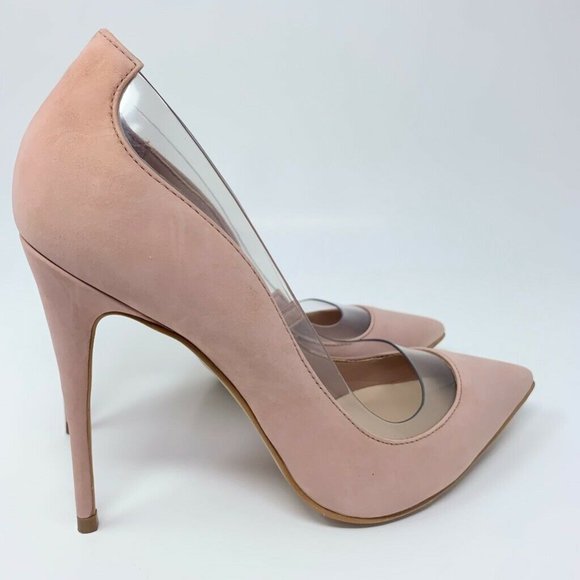Aldo Elsinger Pump Shoes Pink Leather Stiletto New - Picture 7 of 15